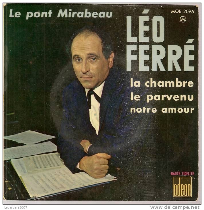 45 Tours EP - LEO FERRE - ODEON 2096 - " LA CHAMBRE " + 3 - Other - French Music