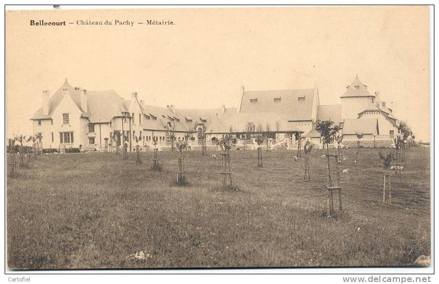 BELLECOURT-CHATEAU DU PACHY-METAIRIE-CARTE VIERGE-EDIT. DESCAMPS-MORLANWELZ - Manage