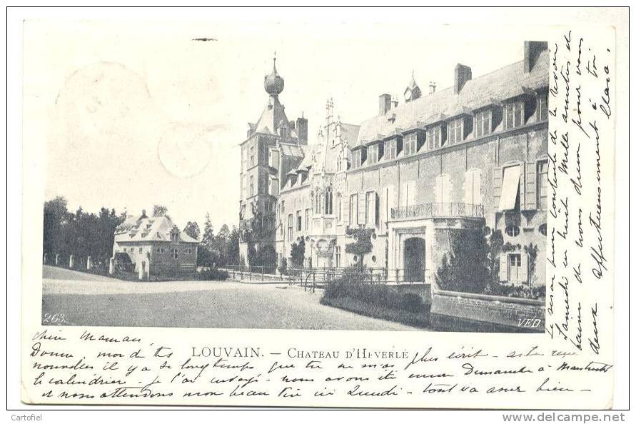 LEUVEN-CHATEAU D'HEVERLEE-KASTEEL-VERZONDEN 1902-VED 263 - Leuven