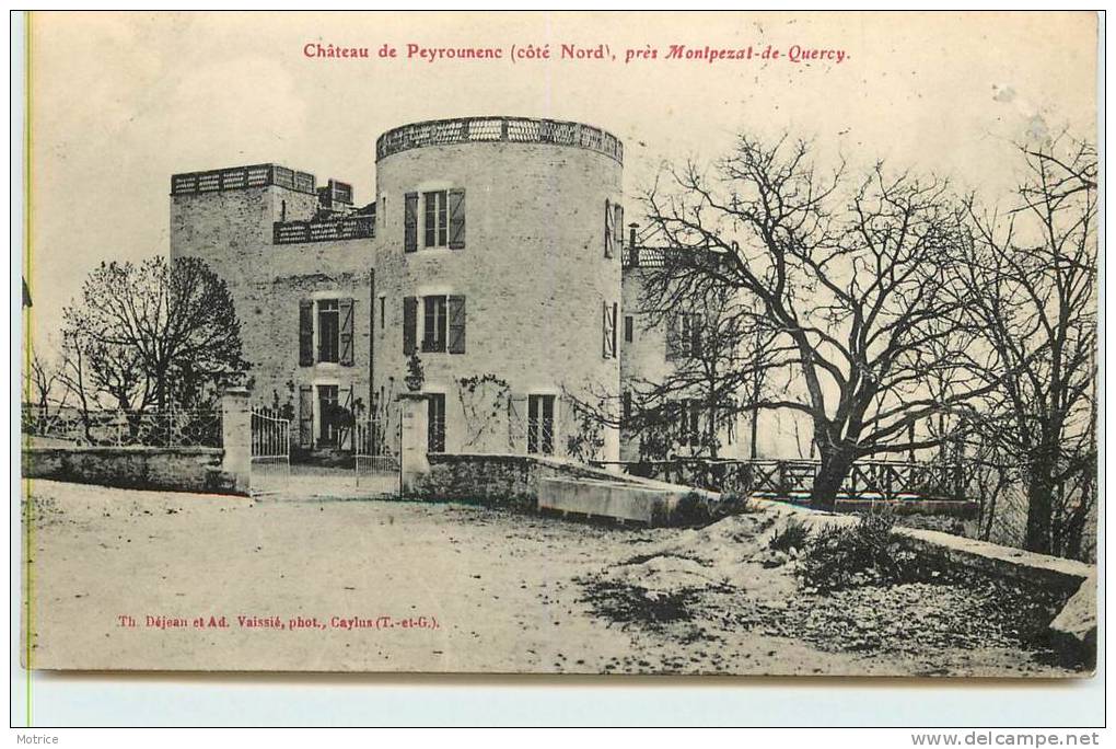 MONTPEZAT DE QUERCY - Château De Peyrounenc, Coté Nord. - Montpezat De Quercy