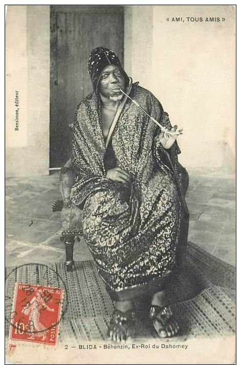 ALGERIE BLIDA  Béhenzin Ex Roi Du Dahomey   2 Scans - Blida