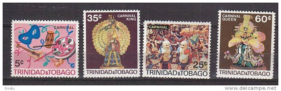 P4084 - TRINIDAD Yv N°214+217/19 ** FOLKLORE COSTUMES ARTISANAT - Trindad & Tobago (1962-...)