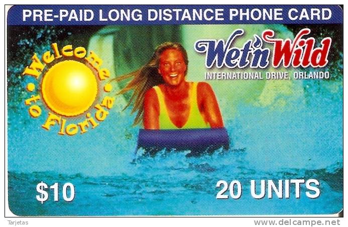 TARJETA DE ESTADOS UNIDOS DE $10 WET'N WILD - Otros & Sin Clasificación