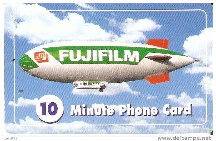 TARJETA DE ESTADOS UNIDOS DE PROMOTEL DE UN DIRIGIBLE (FUJIFILM-FUJI) - Otros & Sin Clasificación