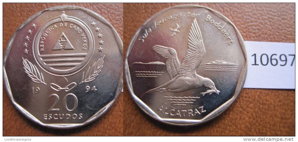 Cabo Verde 1994 20 Escudos Pajaro , Alcatraz - Otros – Africa