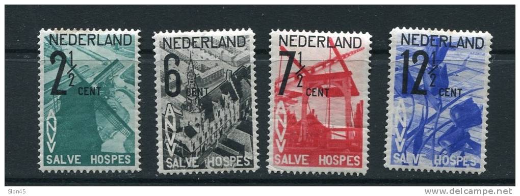 Netherlands 1932 Sc B54-7 Mi 249-2 MvLH (Trace) Overprint CV 300 Euro - Unused Stamps