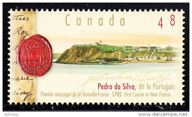 Canada MNH Scott #1988 48c Pedro Da Silva 1st Courier New France - Ongebruikt