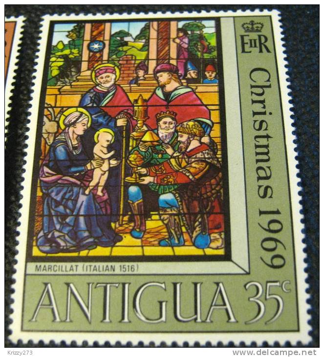 Antigua 1969 The Adoration Of The Magi 35c - Mint - 1960-1981 Autonomie Interne