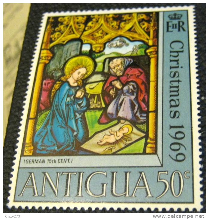 Antigua 1969 The Nativity 50c - Used - 1960-1981 Autonomie Interne