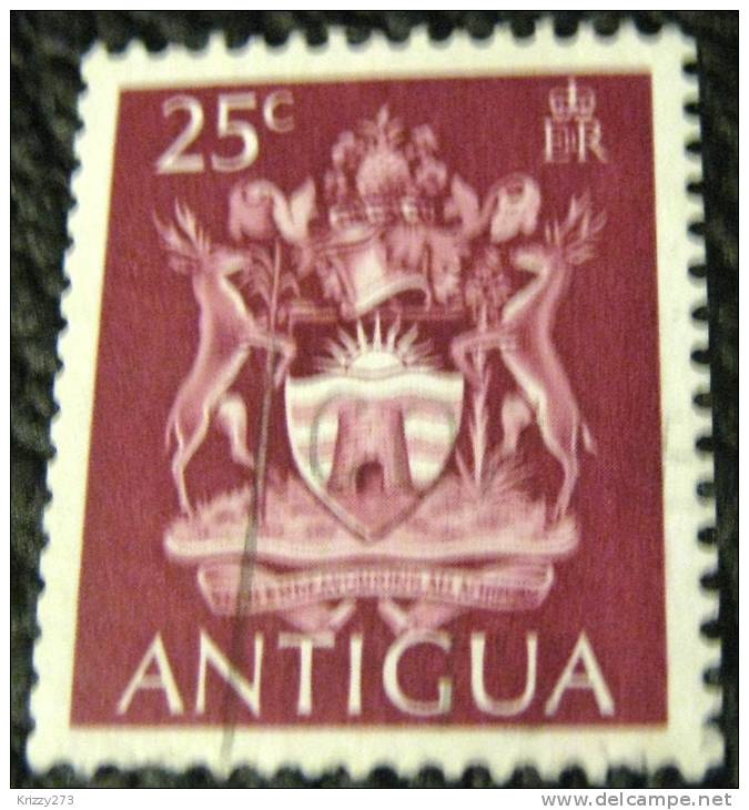 Antigua 1970 Arms 25c - Used - 1960-1981 Autonomie Interne