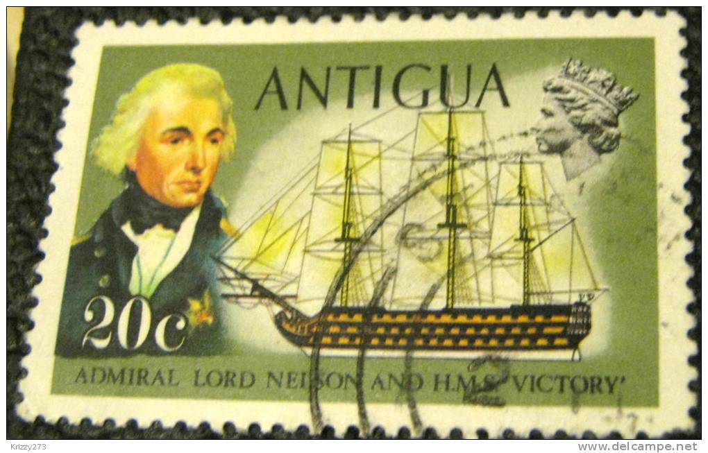 Antigua 1970 Admiral Lord Nelson And HMS Victory 20c - Used - 1960-1981 Ministerial Government