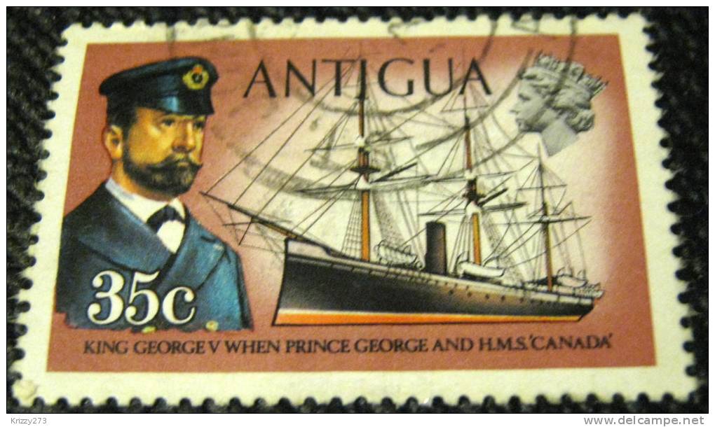 Antigua 1970 King George V And HMS Canada 35c - Used - 1960-1981 Ministerial Government