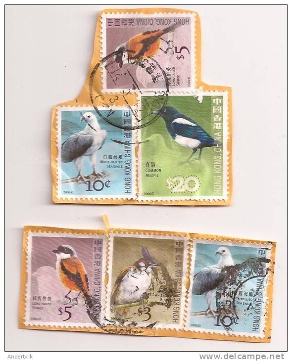 Hong Kong China, Pájaros X 6 - Used Stamps
