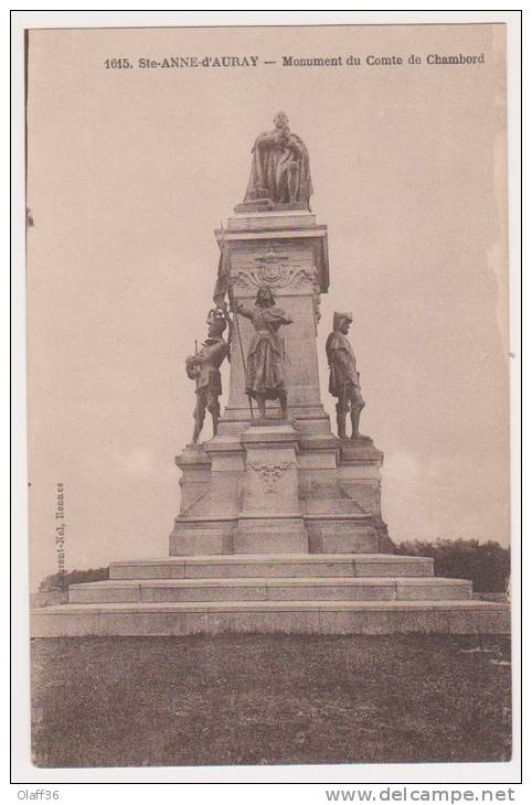 CPA MORBBIHAN 56 STE ANNE D'AURAY  Monument Du Conte De Chambord N°1615 - Sainte Anne D'Auray