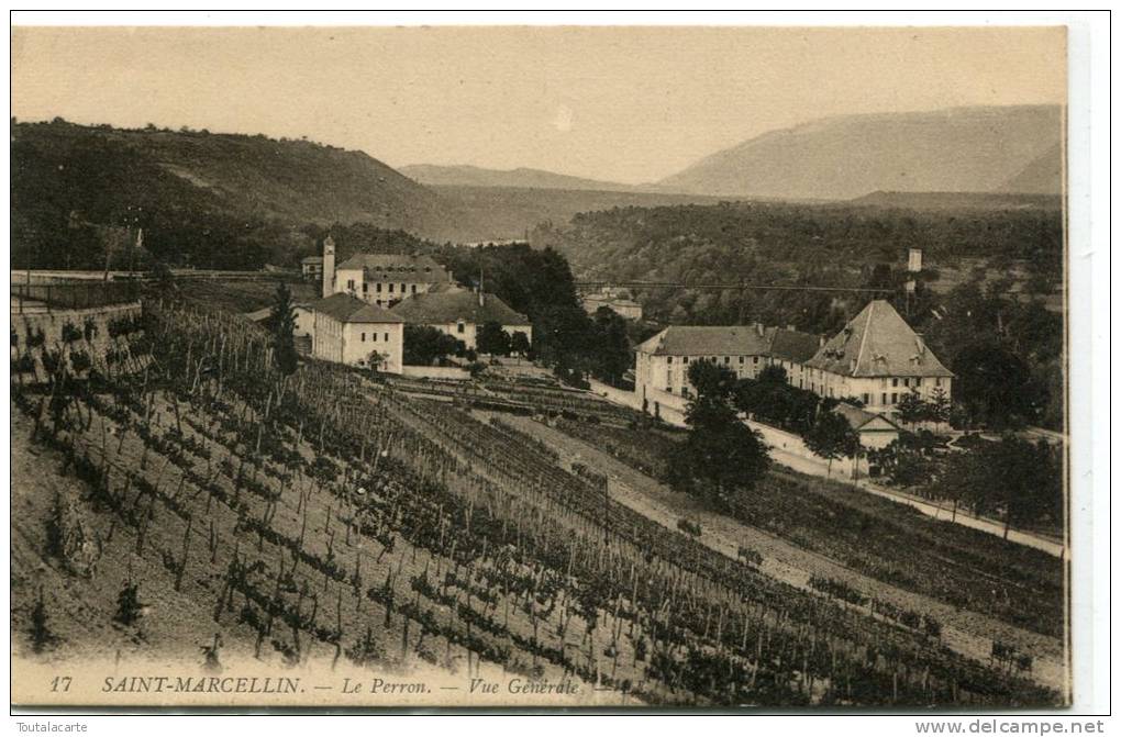 CPA 38 SAINT MARCELLIN LE PERRON VUE GENERALE - Saint-Marcellin