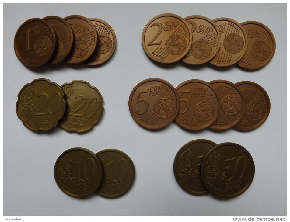 PIECE - ALLEMAGNE -EURO-FACTICE - 2002 - SPIELGELD - PLAY MONEY - 50C X 2 - 20C X 2 - 10C X 2 - 5C X 4 - 2C X 2 - 1C X 4 - Autres & Non Classés