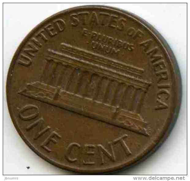 Etats-Unis USA 1 Cent 1981 KM 201 - 1959-…: Lincoln, Memorial Reverse