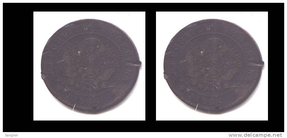 UN CENTAVO 1884 - Argentinië