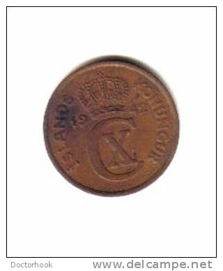 ICELAND    5  AURAR  1942  (KM# 7.2) - Iceland