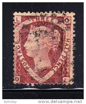 Great Britain Used Scott #32 1 1/2p Victoria Plate 1 Position ´OL' - Oblitérés