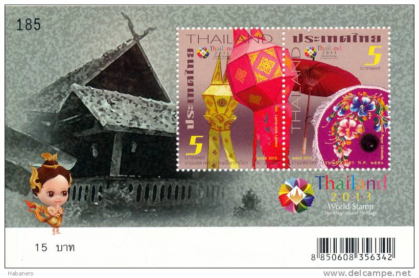 THAILAND - 2012 - Mi BL. 286-BL. 289 - WORLD STAMP EXHIBITION 2013 - 1. SERIES - 4 X S/S - MNH ** - Thailand