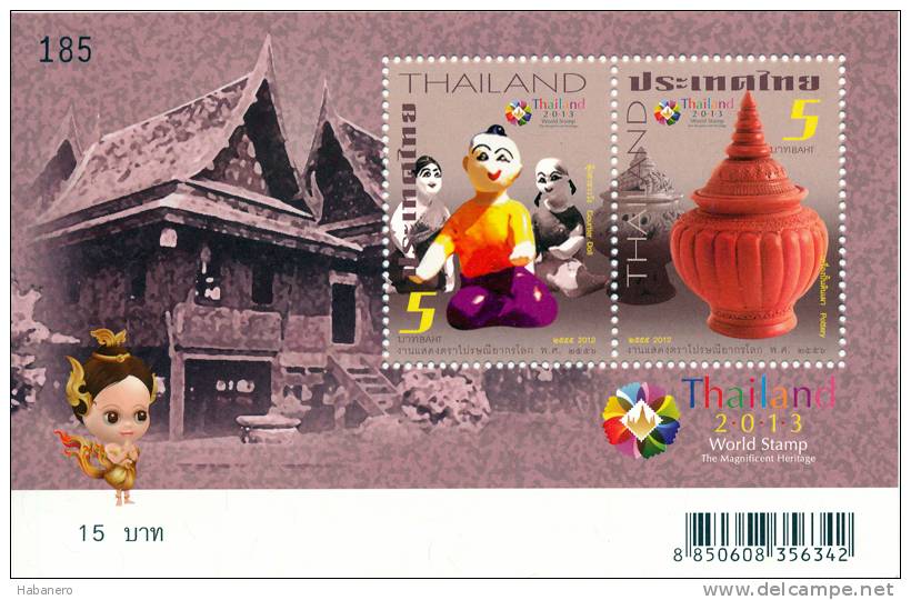 THAILAND - 2012 - Mi BL. 286-BL. 289 - WORLD STAMP EXHIBITION 2013 - 1. SERIES - 4 X S/S - MNH ** - Tailandia