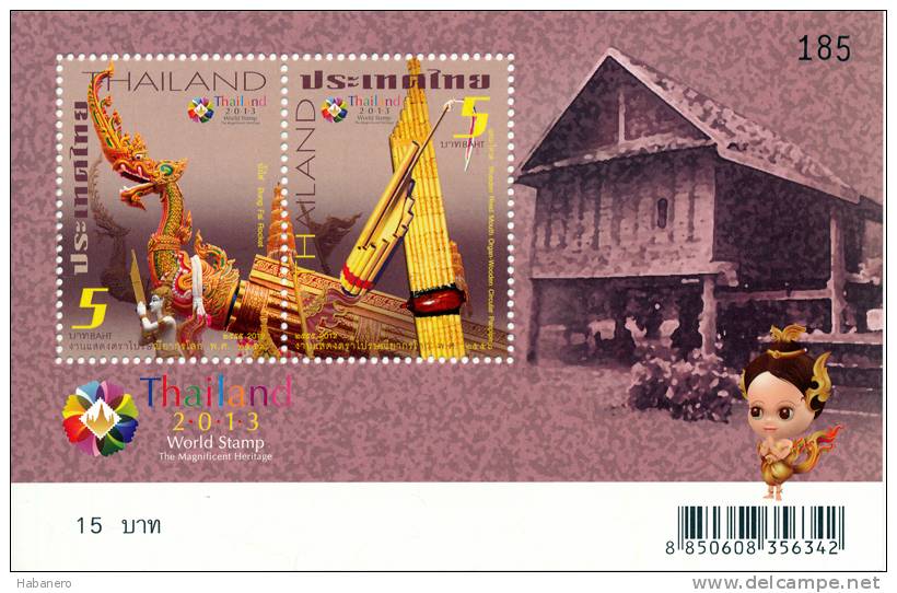 THAILAND - 2012 - Mi BL. 286-BL. 289 - WORLD STAMP EXHIBITION 2013 - 1. SERIES - 4 X S/S - MNH ** - Tailandia