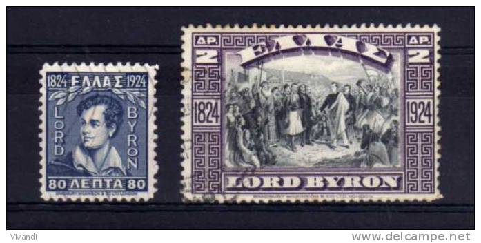 Greece - 1924 - Lord Byron Centenary - Used - Usati