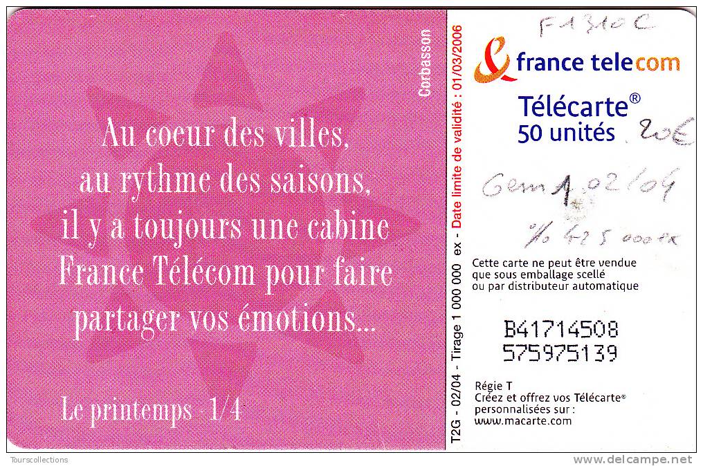 TELECARTE 50 U @ F 1310C @ LA VILLE Printemps % 425 000 Ex @ GEM1 - 02/2004 - 2004