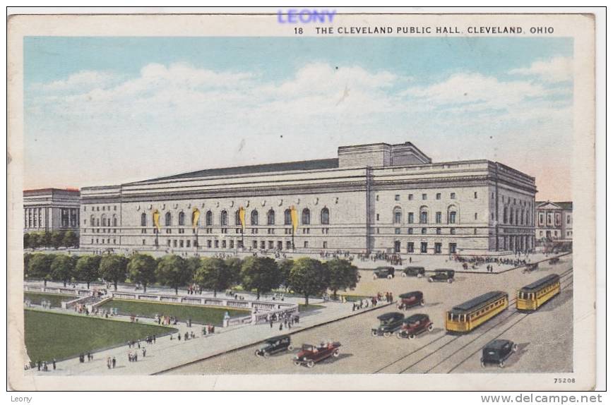 CPSM 9X14 De CLEVELAND - The CLEVELAND PUBLIC HALL N° 18 - Animations - Cleveland