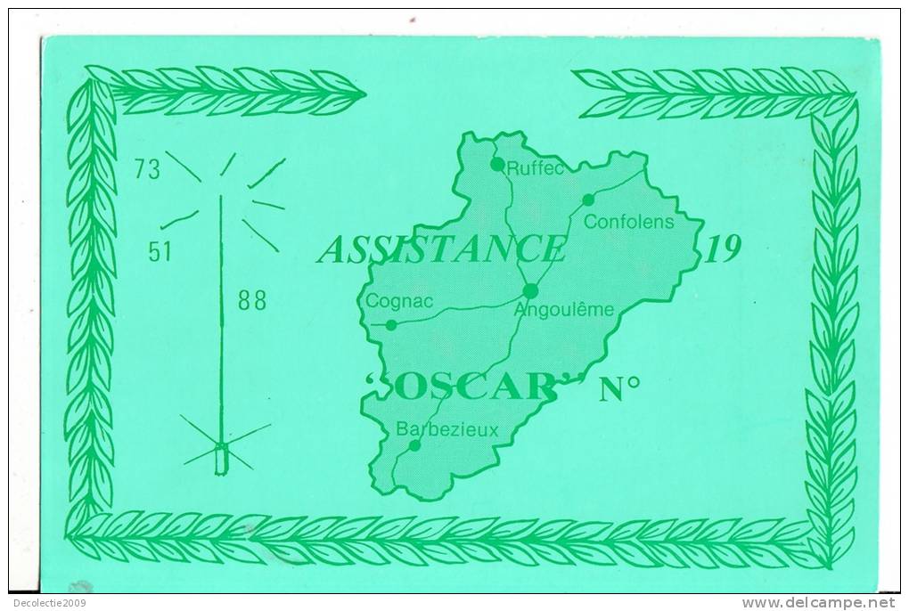 BR30668 QSL Card  Assistance Oscar   2 Scans - Radio