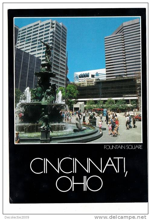 BR30733  Fountain Square Cincinnati  2 Scans - Cincinnati