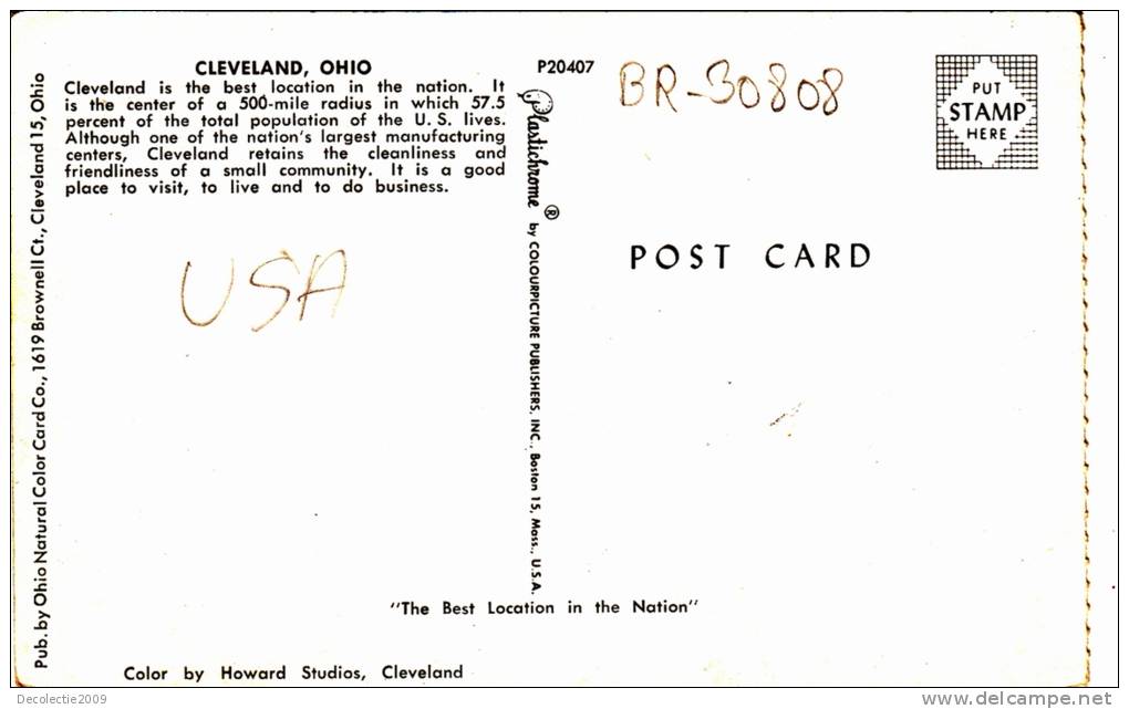 BR30808  Cliveland Ohio   2 Scans - Cleveland