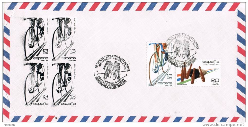 Carta CERDANYOLA Del VALLES (Barcelona) 1989. Volta Ciclista. CICLISMO - Cartas & Documentos