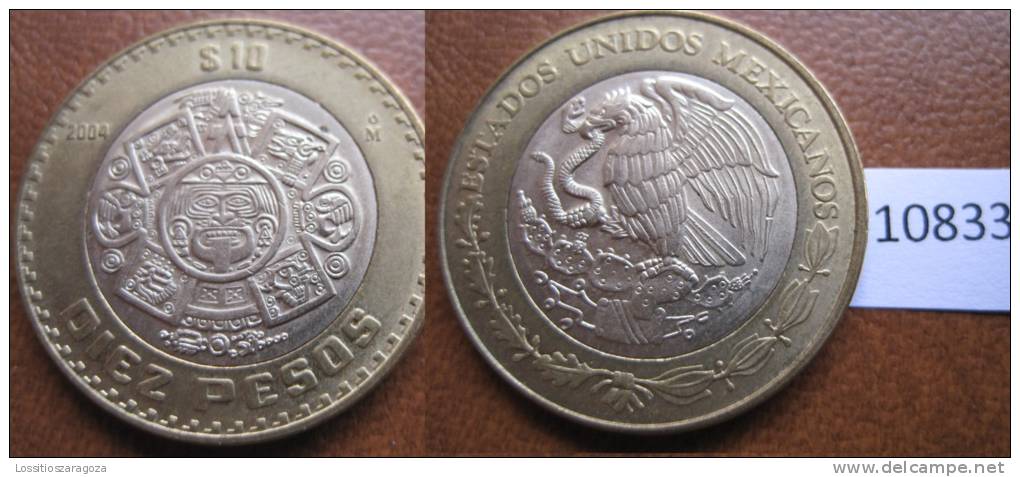 Mexico 2004 10 Pesos , Mejico Bimetalica - Otros – América