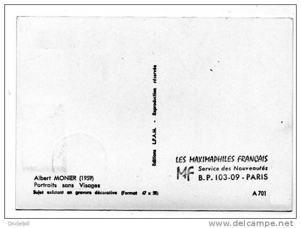 Lomé Togo Photographe Albert Monier Coopération Carte Maximum 7.11.1964  état Superbe - Monier