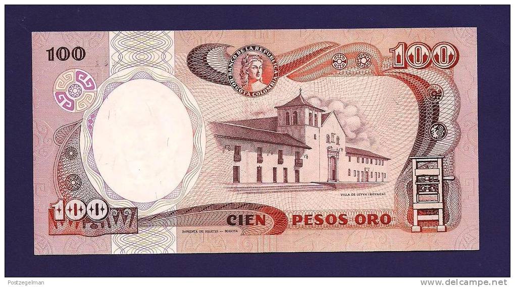 COLOMBIA 1987, Banknote,  MINT UNC.  , 100 Pesos, KM 425 - Colombia