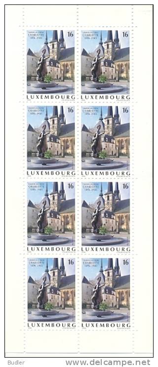 LUXEMBOURG:1996:C.1338**P Ostfris/Neuf Sans Charnière/mint Without Hinge:Centenaire De La Naissance De La Grande-Duchess - Cuadernillos