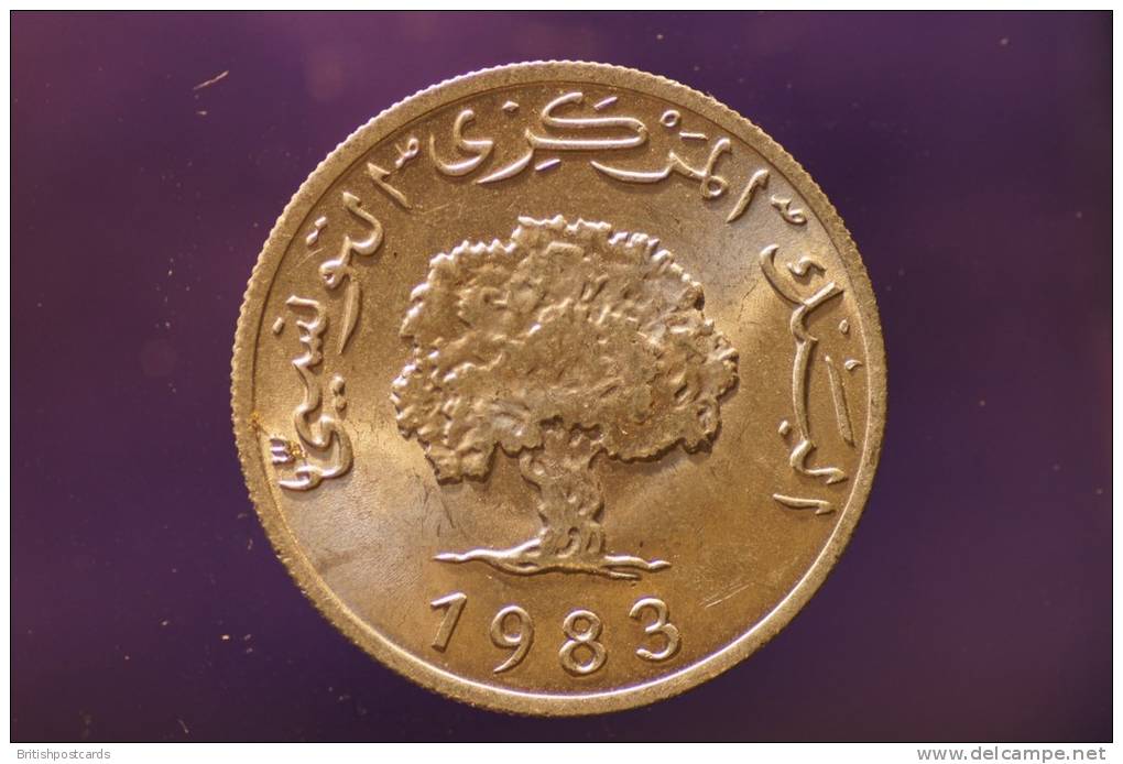 Tunisia - 5 Millim - 1983 - Tunisia