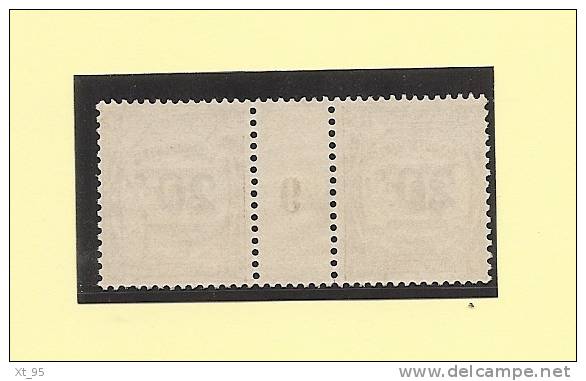 Taxe N°49 - 1909 - Millesime 9 - Recouvrement - 20c/30cts - Oblitere - Cote 170€ (cote Du * Neuf Avec Charniere) - 1859-1959 Gebraucht