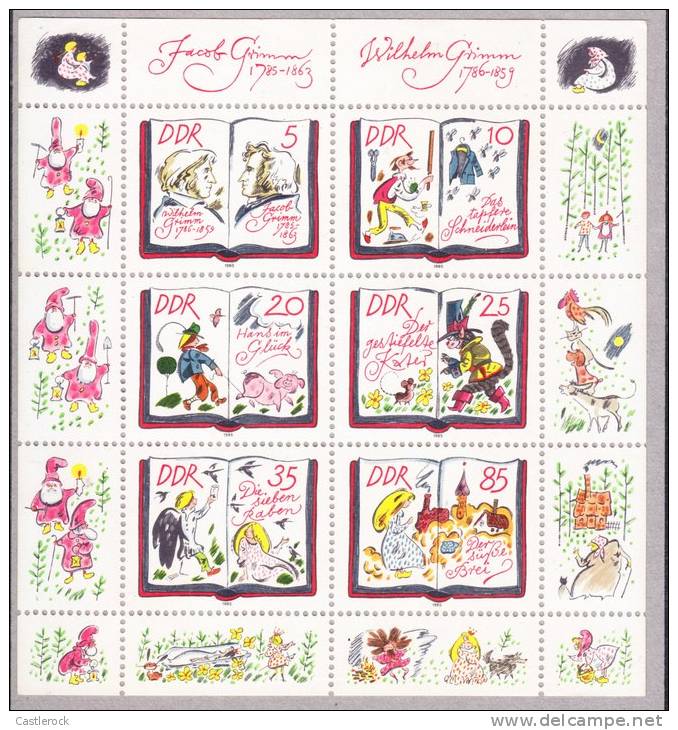 R)GERMANY DDR 1785-1863 MINI SHEET FOR CHILDREN. - ...-1851 Préphilatélie