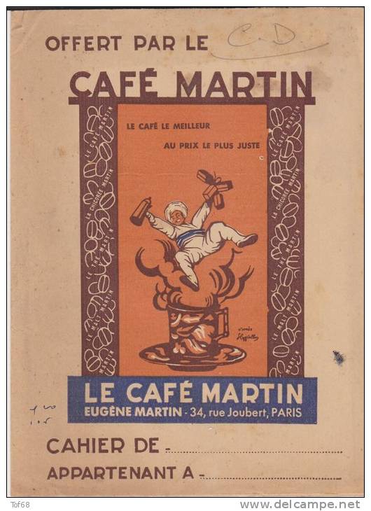 Protège Cahier Café Martin - Protège-cahiers