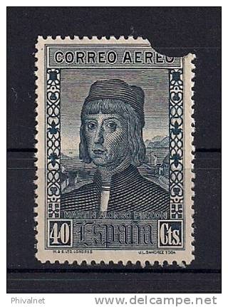 1930, DESCUBRIMIENTO DE AMÉRICA, ED. 554MTc(*), TALADRO ANGULAR, 40 CTS. MARTÍN ALONSO PINZÓN - Nuevos