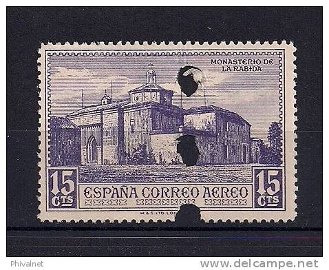 1930, DESCUBRIMIENTO DE AMÉRICA, ED. 550MTc(*), TALADROS CONTINUADOS, 15 CTS. MONASTERIO DE LA RÁBIDA - Nuevos