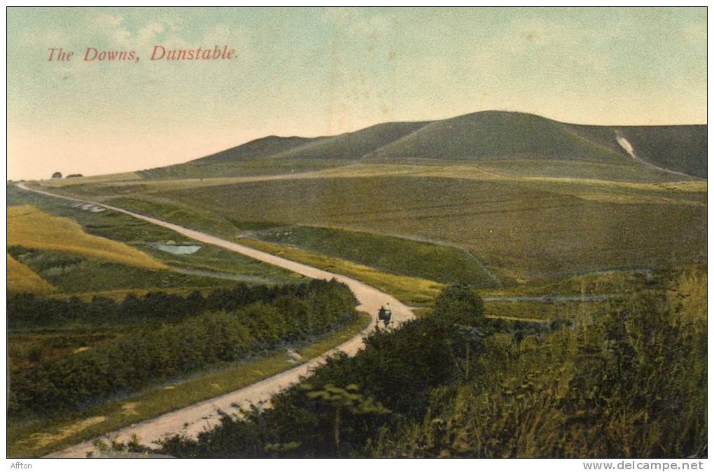 Dunstable The Downs 1905 Postcard - Andere & Zonder Classificatie