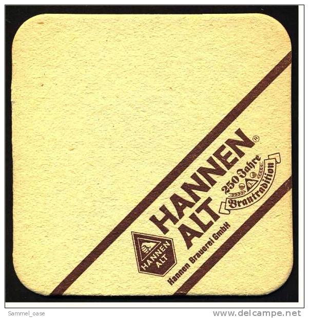 Bierdeckel  Hannen Alt   -  Goldbraunes Herzhaftes - Sous-bocks