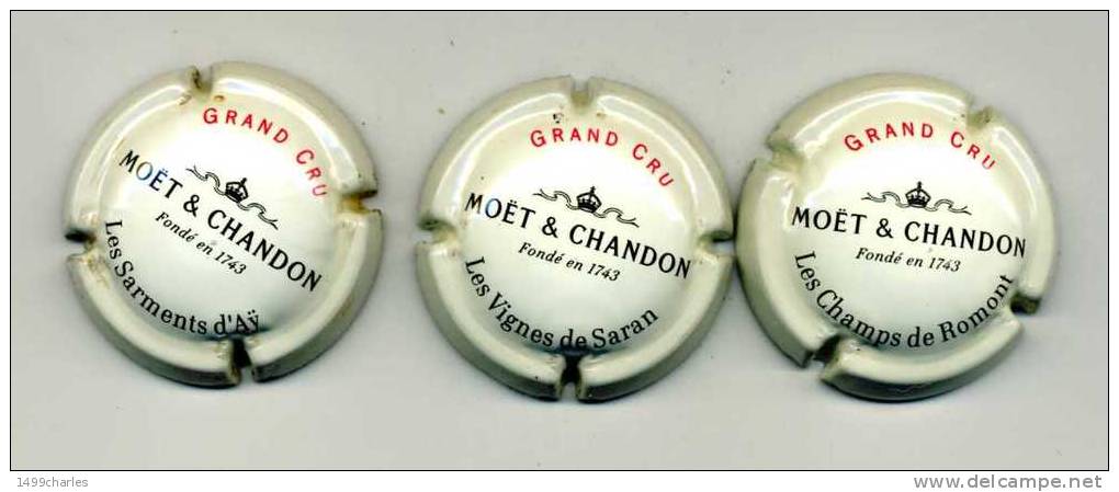 CAPSULES  MOET Et CHANDON       Ref  204-205-206   LE LOT De 3    !!!! - Moet Et Chandon