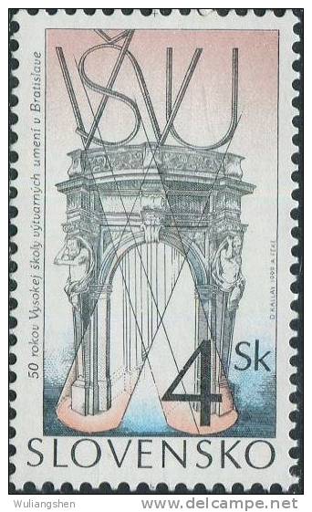 CZ1361 Slovakia 1999 University Art Festival Of Architecture 1v MNH - Unused Stamps