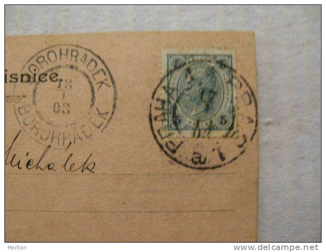 Borohradek - Praha - Fr.A. Urbanek  Cesky Knihkupec  Book Seller -  1903 D82920 - Postales