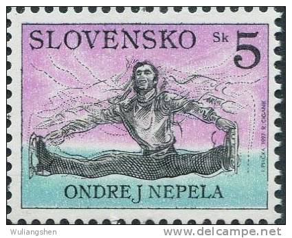 CZ1378 Slovakia 1997 Figure Skating 1v MNH - Nuovi